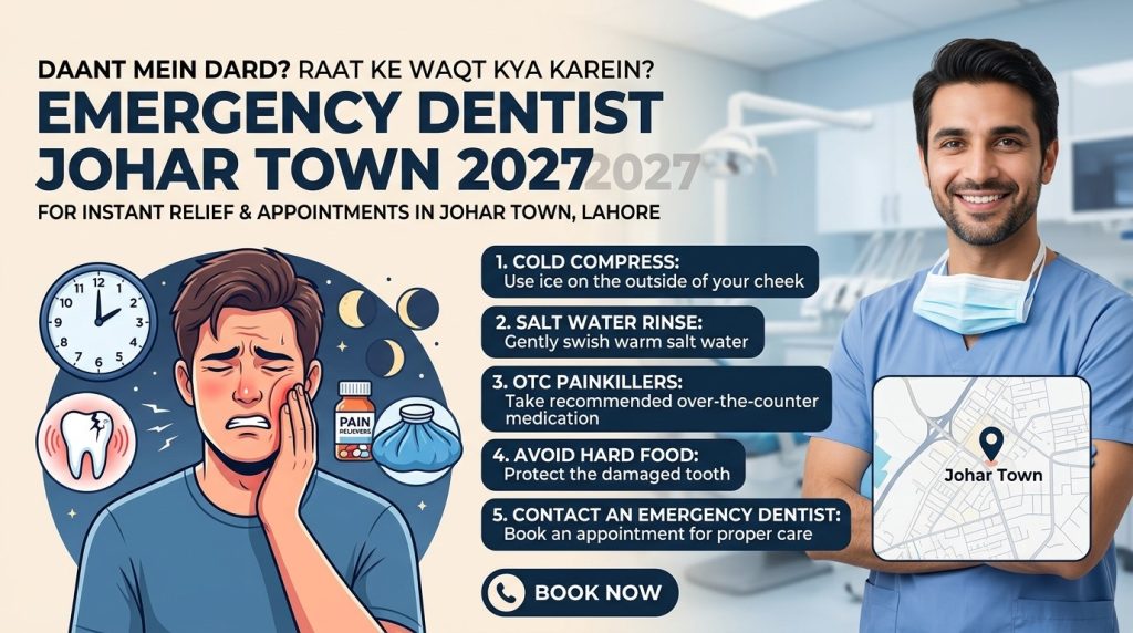 What to Do When a Tooth Hurts at Night: Emergency Dentist Johar Town 2027